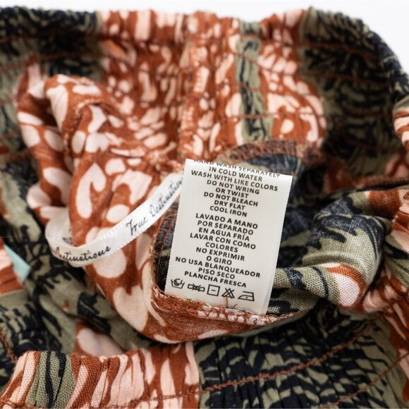 True Destinations Flare Pants Beach Coverup Wide Leg Tropical Palm Trees Small - Picture 11 of 11